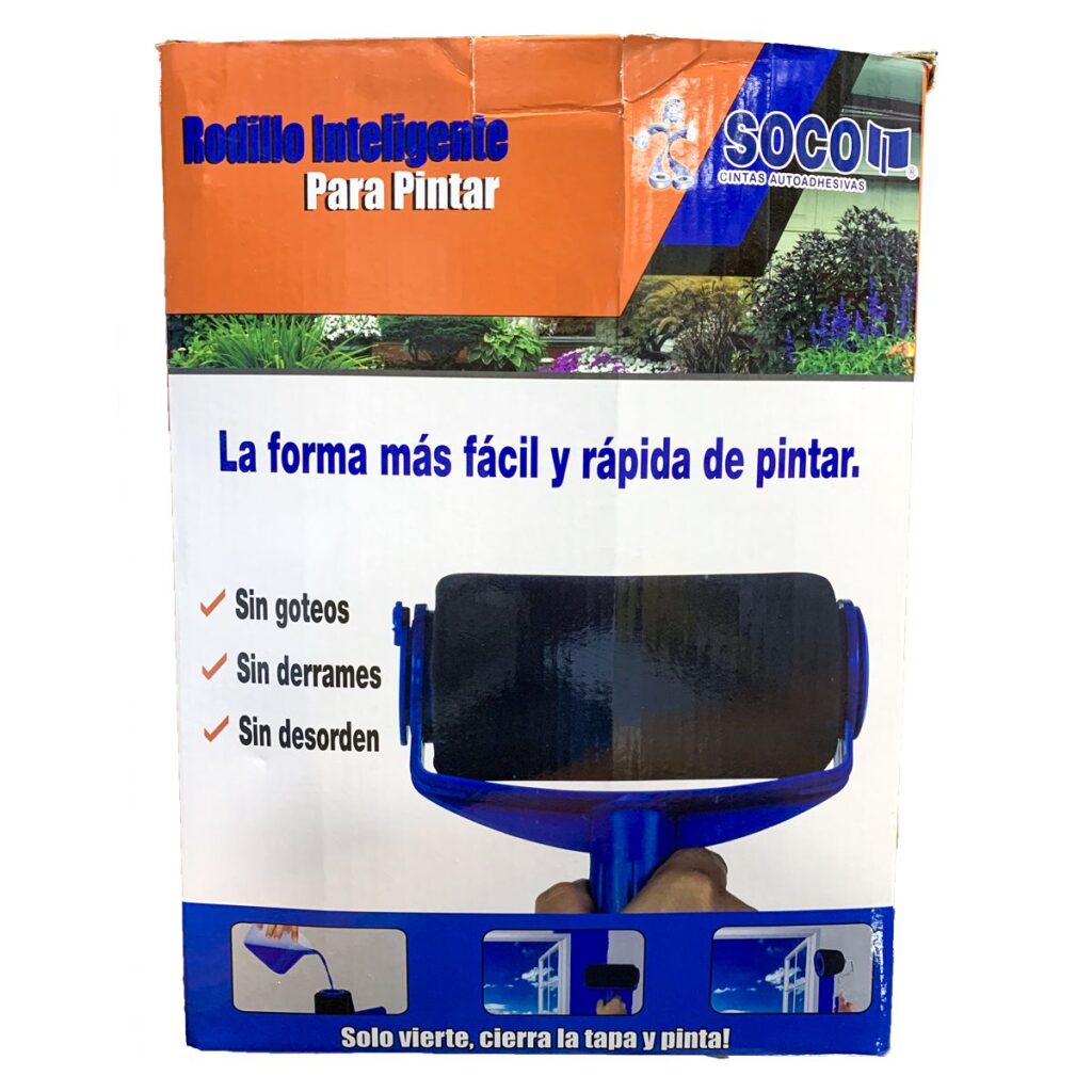 Rodillo de Pintura Inteligente Recargable con Depósito y Accesorios | Pintura Rápida, Limpia y Sin Goteos
